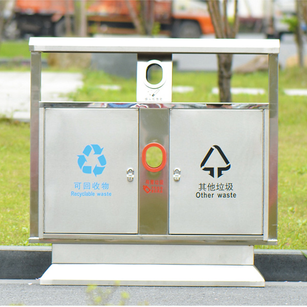 分類環(huán)保垃圾筒（不銹鋼型）